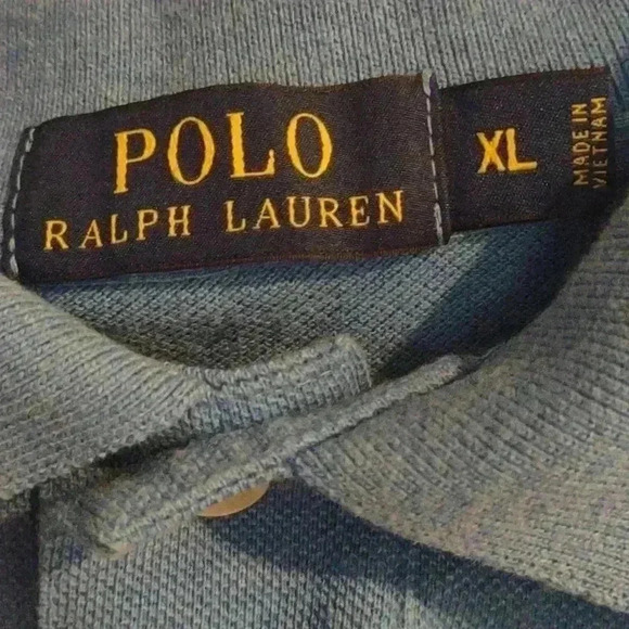 Men's short sleeve Polo Ralph Lauren light blue size Xlarge - Picture 3 of 4
